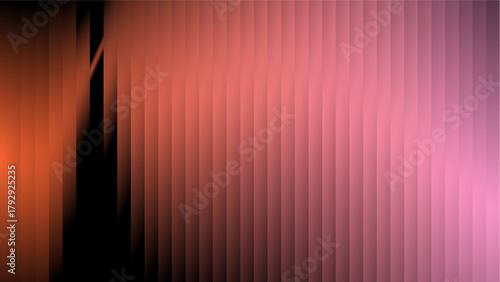 Vertical Sunset Hues Gradient Background | Abstract Layers: Red, Pink, and Black Transition
