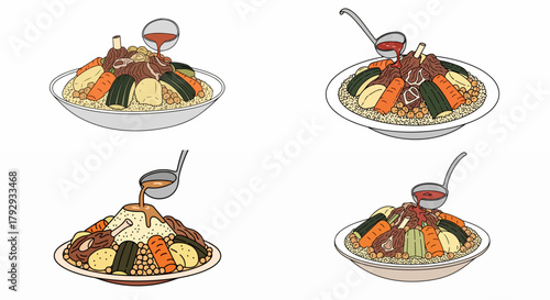 Korean bibimbap dish with sauce and toppings