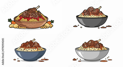 Korean Dakgalbi with rice and chili sauce