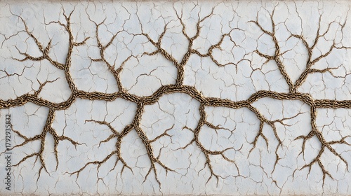 Concept illustration of mental fragmentation and cognitive decline