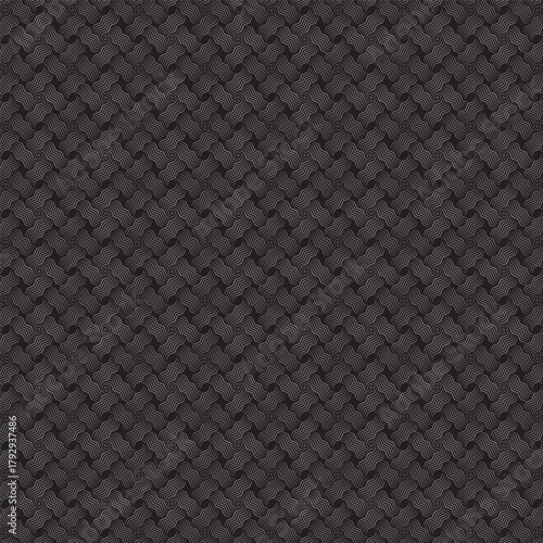 Close up textured dark gray fabric surface with subtle shine