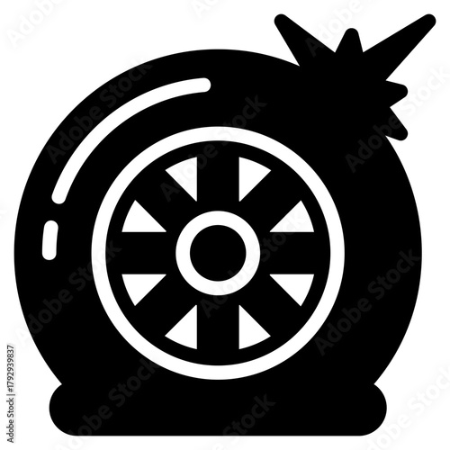 Flat Tire Icon