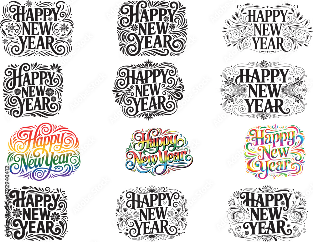 Obraz premium Happy New Year