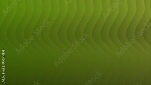 Dynamic Serpentine Lines Graphic Design | Vibrant Green Energy Field Minimalist Art | Subtle Light and Shadow Effect on Wavy Surface
