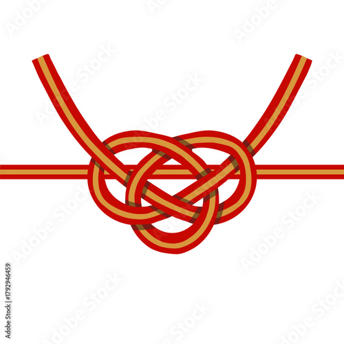 水引の手描きイラスト