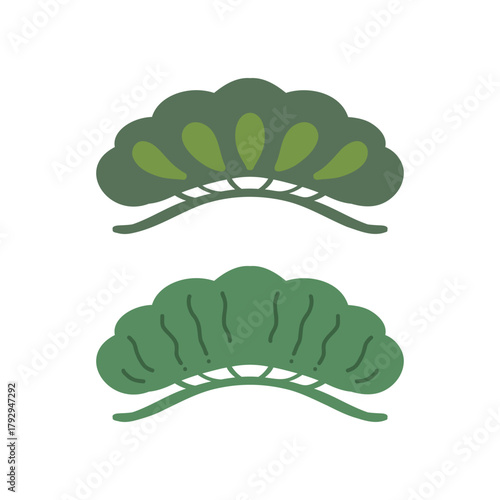 シンプルな松柄素材