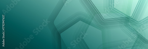 Modern teal abstract vector background with smooth geometric lines and gradient flow, perfect for business design, technology themes, web banners, and digital presentations.