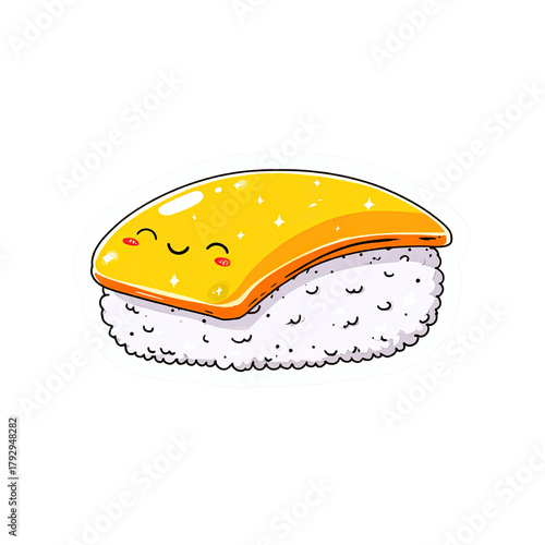 Cute Sushi Character Illustration