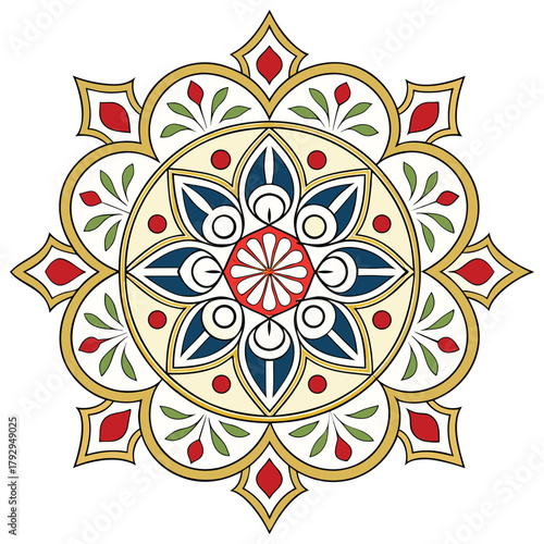 Luxury Middle Eastern Intricate Border Design for Invitations