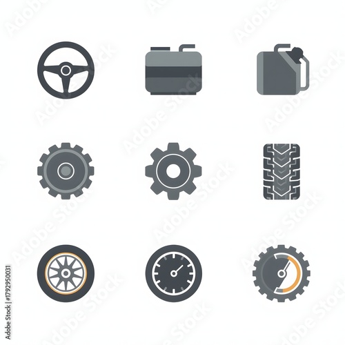 Car Parts and Auto Icons