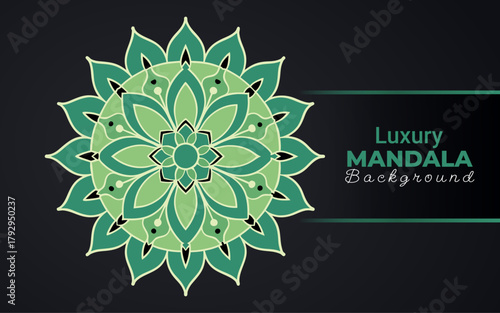 Creative Mandala-shaped circular design with a flower for tattoos, henna, mehndi, and decoration. ornamentation in an ethnic oriental style. 
Outline doodle hand-drawn illustration.