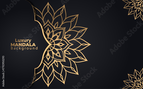 Creative mandala-shaped circular design with a flower for tattoos, henna, mehndi, and decoration. 
Hand-drawn illustration with an outline doodle.