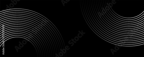 Circular spiral sound wave rhythm from lines.vector