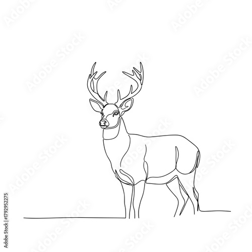 Deer in winter thicket symbolizing wilderness and natural strength