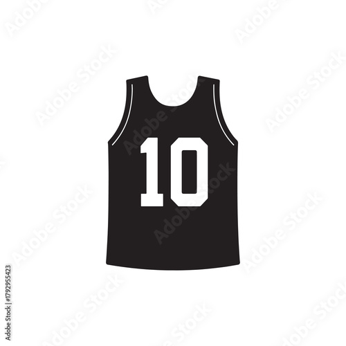 Black t-shirt isolated on white background vector illustration