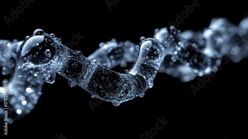 Abstract water structures, swirling, translucent, intricate, fluid