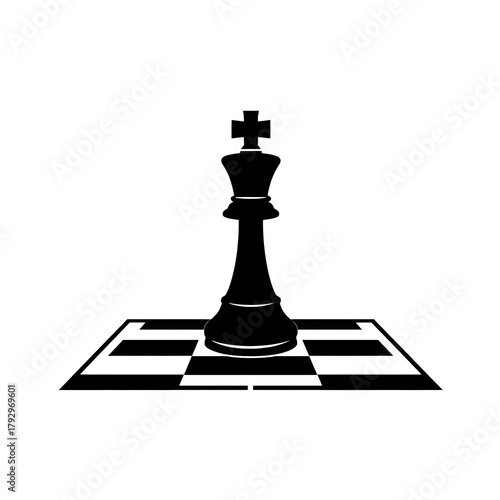 Chess King on Board