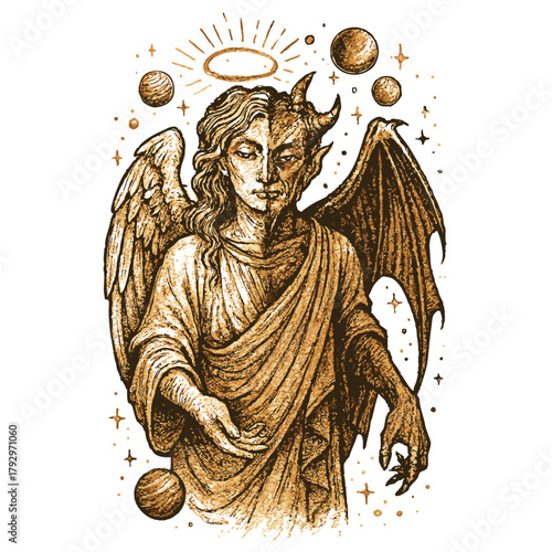 Ascended Divine Figure vector