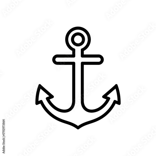 Outline Ship Anchor