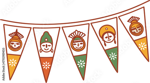 Hot chili pepper food design vector art illustration of a pizza shield symbol set on an abstract background