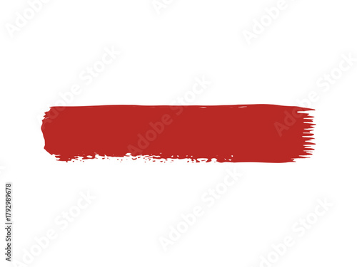 Red paint stroke, perfect for adding a touch of artistic flair to your designs and creative projects with a bold and vibrant look