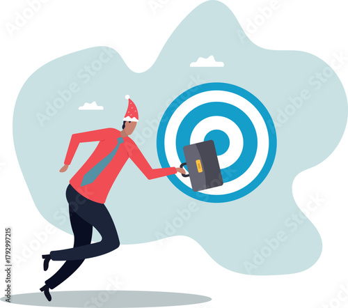 Focus on business target, setting goal for motivation, target audience for advertising or purpose for career development.about a man and his life.