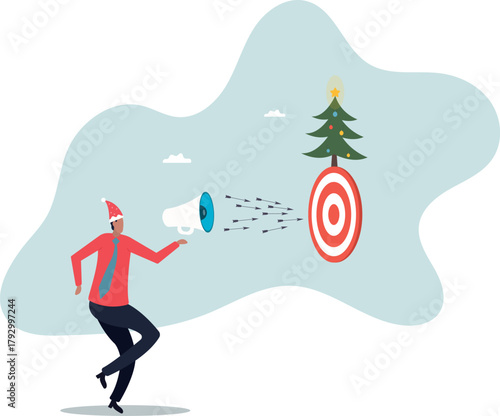 Communicate or advertising to target audience, marketing campaign or promotion to hit business goal or target customer.about a man and his life.