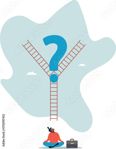 Decision making, choosing choices, options or way, which direction to be success or decide path to achieve target.about a man and his life.