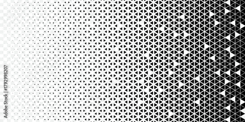 Black triangular geometric pattern forming a gradient effect, creating a modern abstract background design
