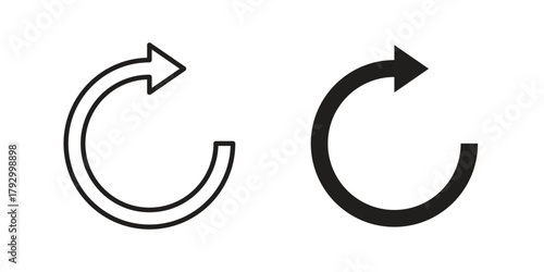 Arrows repeat icon in simple modern vector format. EPS icon pack