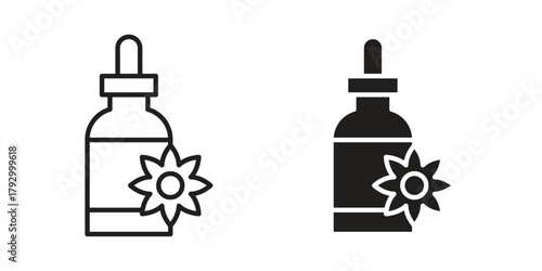Bach flowers icon in simple modern vector format. EPS icon pack