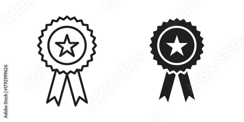 Badge icon in simple modern vector format. EPS icon pack