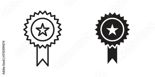 Badge icon in simple modern vector format. EPS icon pack