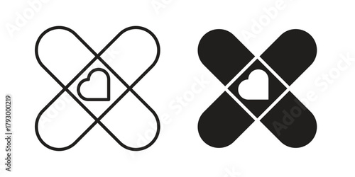 Band aid icon in simple modern vector format. EPS icon pack