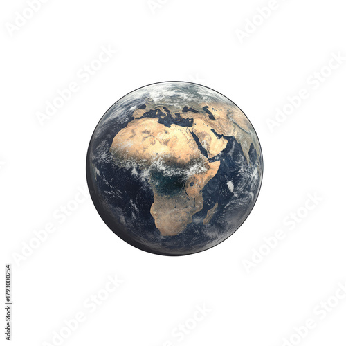 Earth as seen from space centered on Africa
