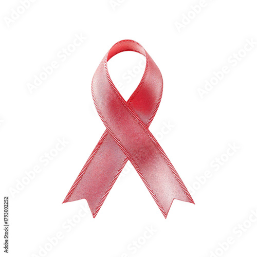 Pink ribbon for breast cancer awareness