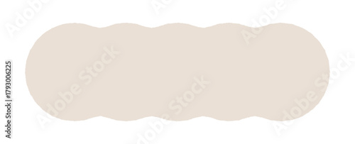手描きのくすみパステルベージュのゆるい形 - シンプルでおしゃれなフレームや装飾の素材 - Blob