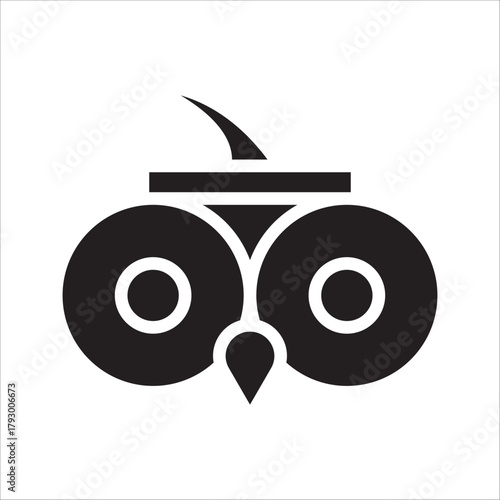 owl icon, simple line vector, simple owl head logo design icon, owl logo vector,