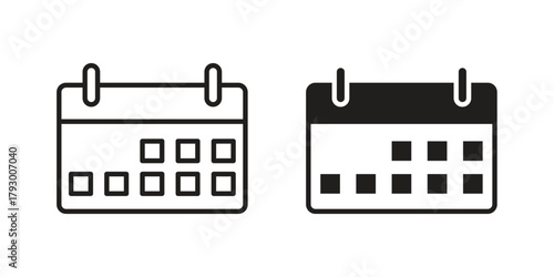 Calendar exclamation icon in simple modern vector format. EPS icon pack