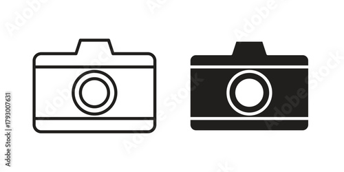 Camera icon in simple modern vector format. EPS icon pack