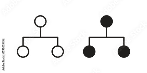 Chart tree icon in simple modern vector format. EPS icon pack