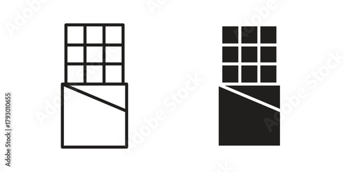 Chocolate icon in simple modern vector format. EPS icon pack