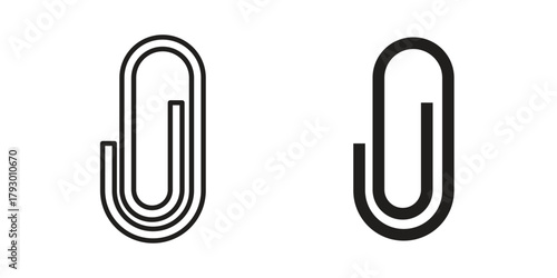 Clip icon in simple modern vector format. EPS icon pack