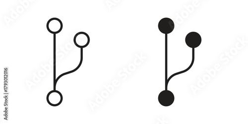 Code branch icon in simple modern vector format. EPS icon pack