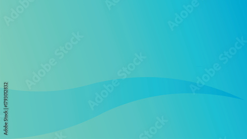 Azure Serenity: A gentle gradient of cool aqua and serene teal creates a calming and minimalist design with soft flowing waves, ideal for conveying tranquility and elegance.