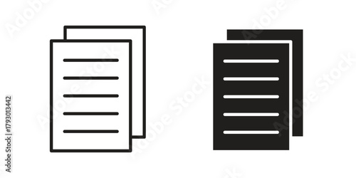 Copy icon in simple modern vector format. EPS icon pack