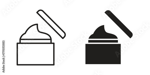 Cream icon in simple modern vector format. EPS icon pack