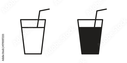 Drink icon in simple modern vector format. EPS icon pack