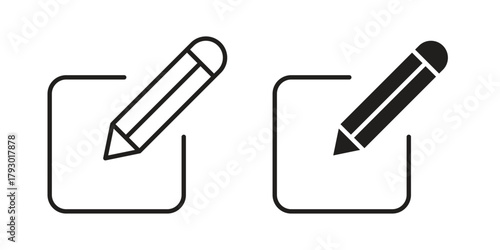 Edit icon in simple modern vector format. EPS icon pack