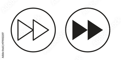 Forward icon in simple modern vector format. EPS icon pack